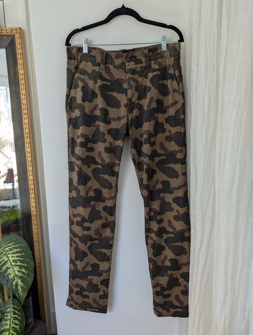 Nike X Poler Men's Camo Pants - Brown and Olive